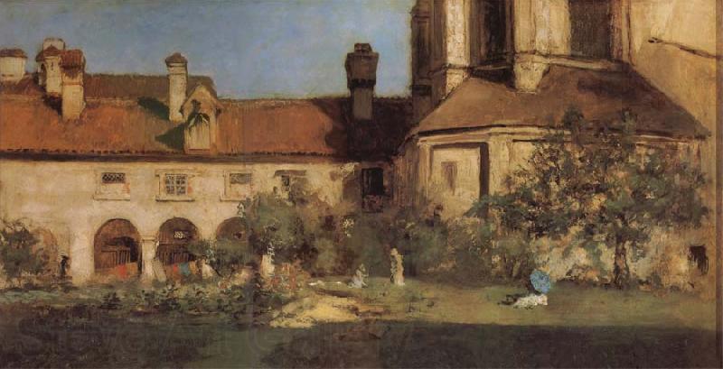 William Merritt Chase The Cloisters Germany oil painting art